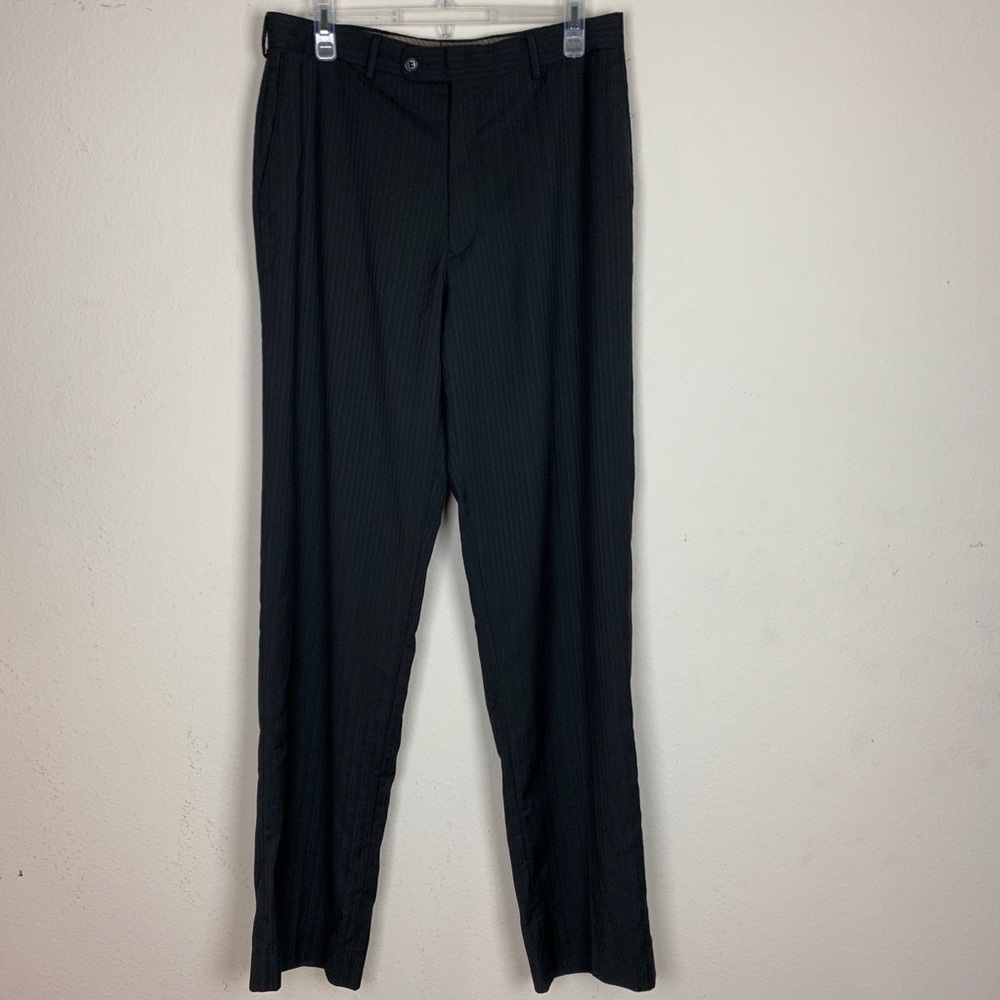 Angelo Ross- Black Striped Dress Pants size 32/38